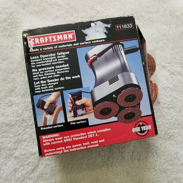 NEW Craftsman 3D Palm Sander Model 11633 w/ Box 800-2600 RPM Ergonomic design