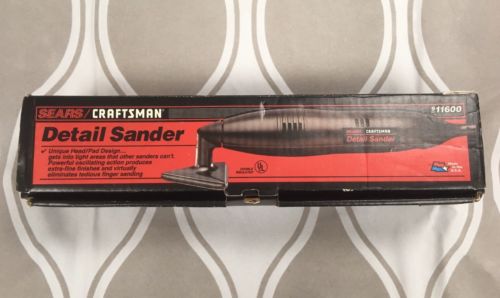 Sears Quality Craftsman Detail Sander 911600 W/2 NIB Sander Sheet 10 Packs