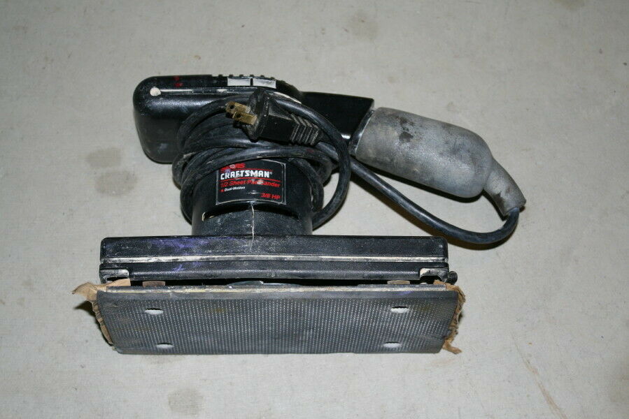 Sears Craftsman 315.116152 1/2 Sheet Dual Motion Sander 3/8HP Orbital Straight