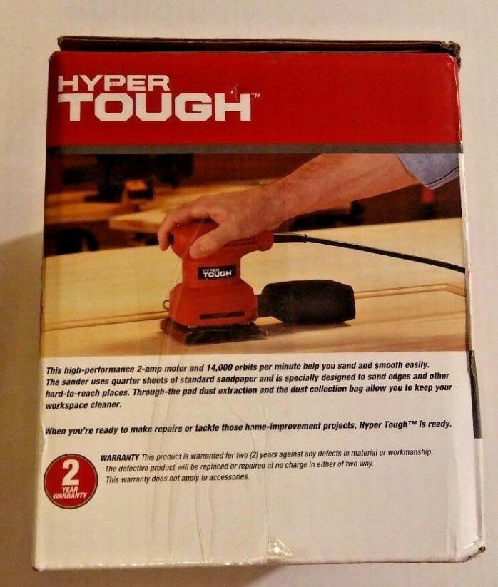 Hyper Tough 2 Amp 1/4 Sheet Sander / In Box Used & Tested
