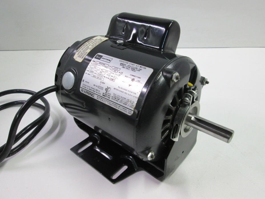 Craftsman Electric Motor 1/2 HP 8.8 Amp 1725 RPM  Band Saw Scroll Sander Lathe