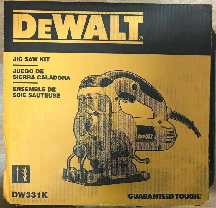 NEW DeWALT 6.5 AMP JIGSAW DW331K KIT SEALED IN RETAIL BOX - QIK SHIP