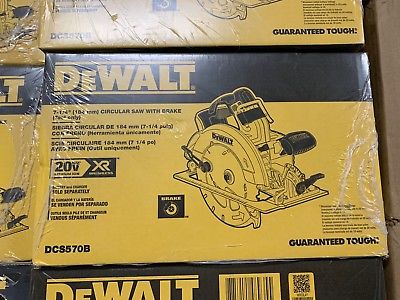 Dewalt DCS570B 7 1/4 Cordless Circular Saw w Brake 20 volt  Brushless Bare  New