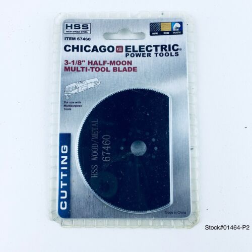 CHICAGO ELECTRIC 3-1/8” HALF-MOON MULTI-TOOL CUTTING BLADE #67460 *FREE SHIPPING