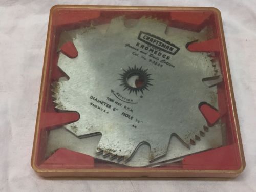 Vintage Craftsman Kromedge 9-3249 Groover & Dado Cutter Set 6