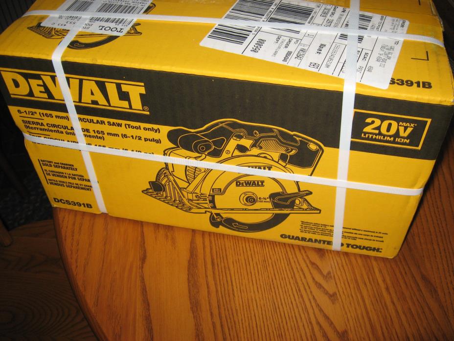 DEWALT DCS391B 20-Volt MAX Lith-Ion Cordless 6-1/2 in. Circular Saw Bare Tool