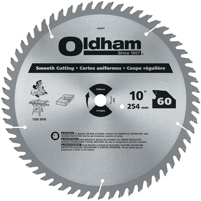 10 Pack Oldham 10060TP 10-Inch 60 Tooth ATB Crosscutting and Ripping Saw Blade w