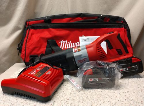 Milwaukee•0719-22•28Volt Lithium-Ion•Reciprocating Saw•Kit•2-28Volt Battery•New!