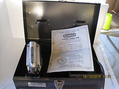 Vintage Sears Craftsman 2-speed Sabre saw  # 315.27740 in original metal case