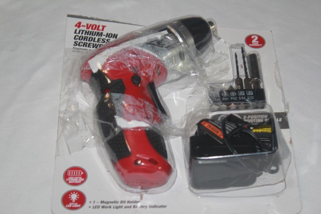 4 - volt Lithium-ion screwdriver