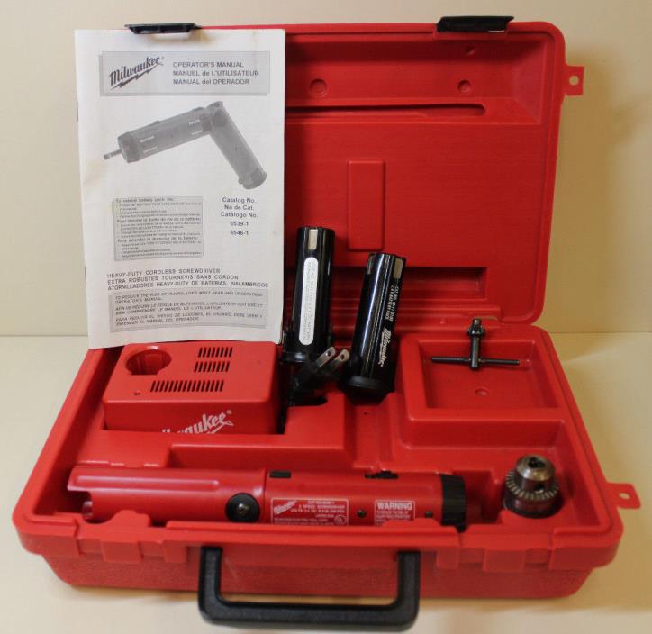 Milwaukee 6546-1 Cordless 2 Speed Angle Screwdriver 2.4V - Fast Free Shipping!