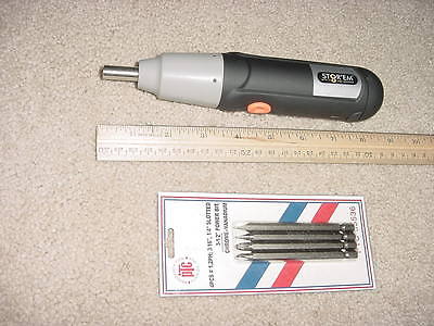CORDLESS HEX BIT DRIVER 6V with BITS - 4 AA Batteries