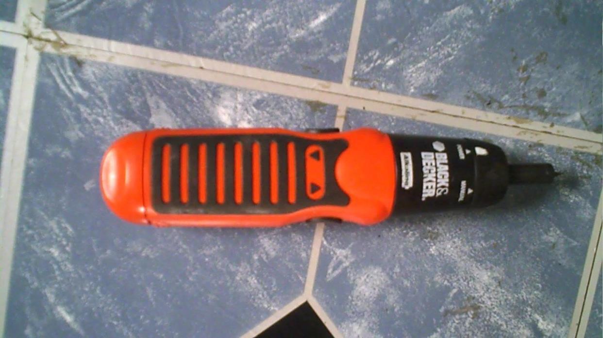 Black & Decker Cordless Double Ended red Alkaline Drill Driver used