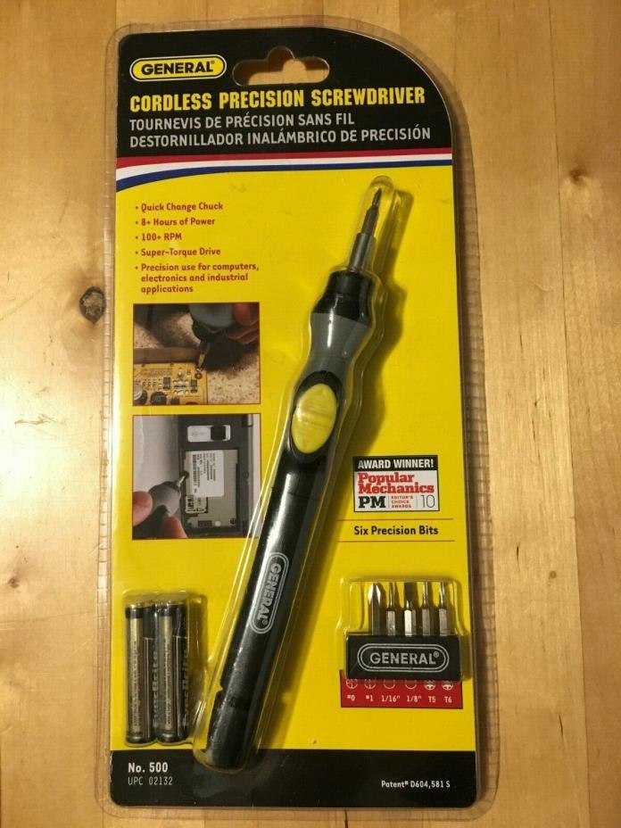 General Cordless Precision Screwdriver No. 500