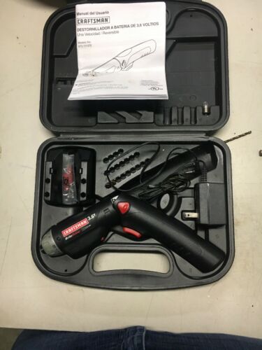 Craftsman 3.6v Brite Driver Dual Position Electric Screwdriver With Case