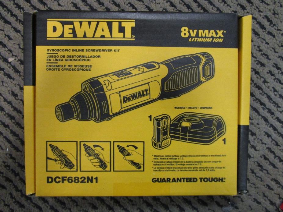 Dewalt Gyroscopic Inline Screwdriver Kit DCF682N1 BRAND NEW