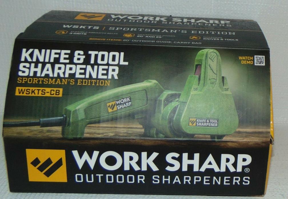 Official Work Sharp Knife & Tool Sharpener Sportsman Edition With Carry Bag