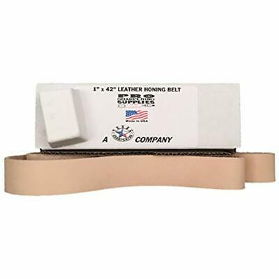 1x42 Leather Strop Belt - Buffing Compound Included Kitchen & Dining