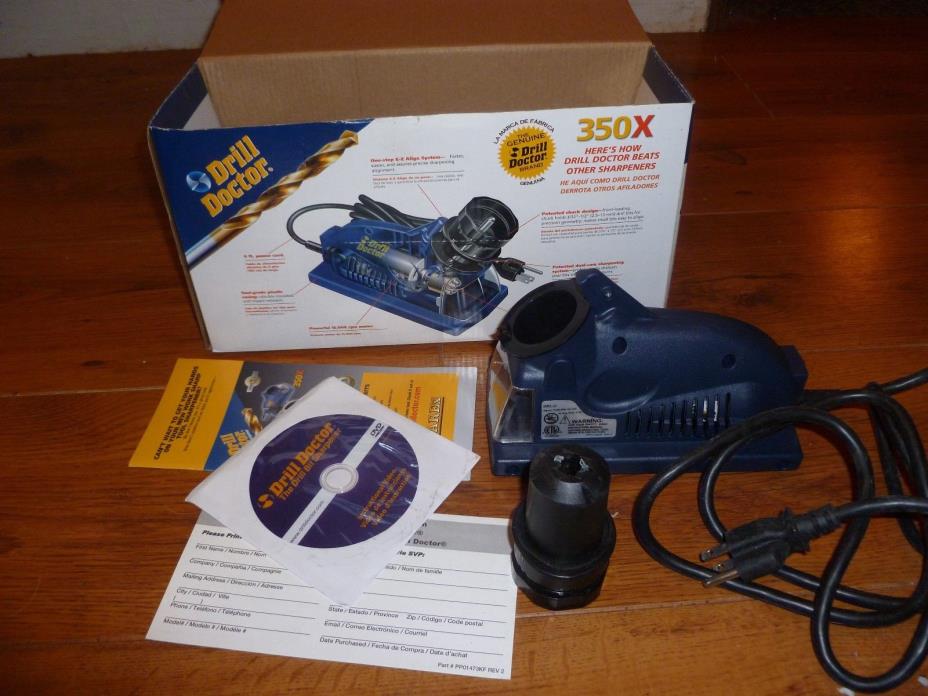 Drill Doctor 350X Drill Bit Sharpener Sharpens 3/32