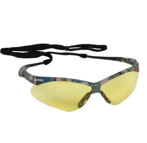 JACKSON NEMESIS SAFETY GLASSES CAMO FRAME AMBER ANTI-FOG LENS SUNGLASSES 22610