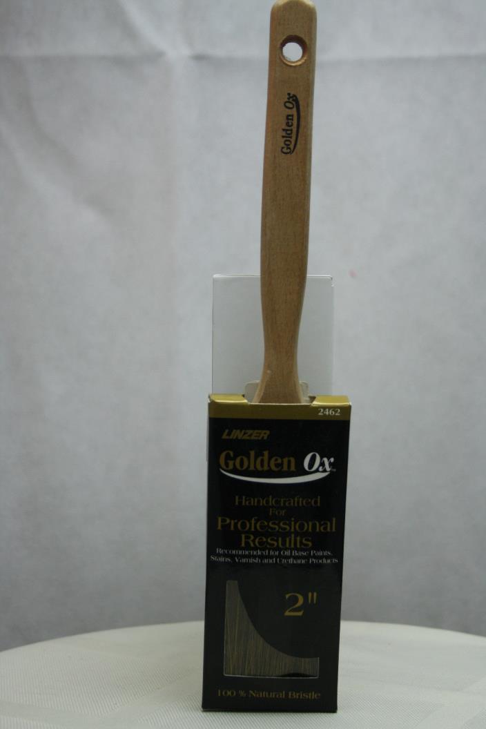 Linzer WC 2462-2 Golden Ox Flat Sash Paint Brush, 2