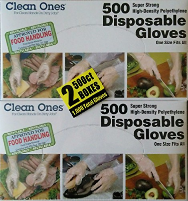Clean ones Disposable Gloves 1000 Count