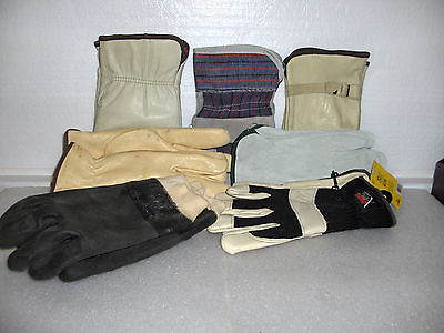 (6) Men's Leather Gloves Assortment