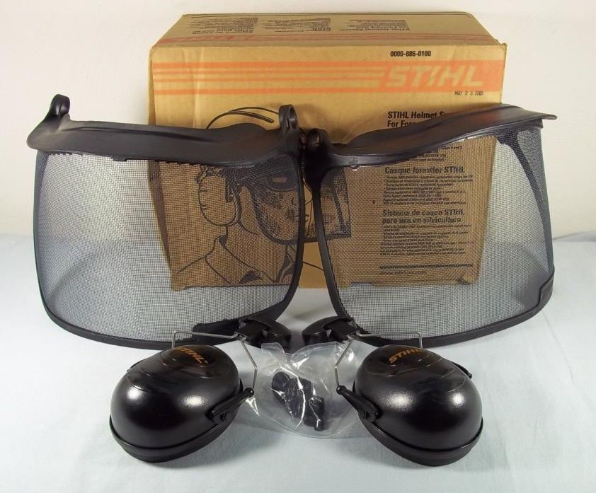 Stihl Helmet System for Forestry Use Replacement SCREENS HEADPHONES LOCKING PINS