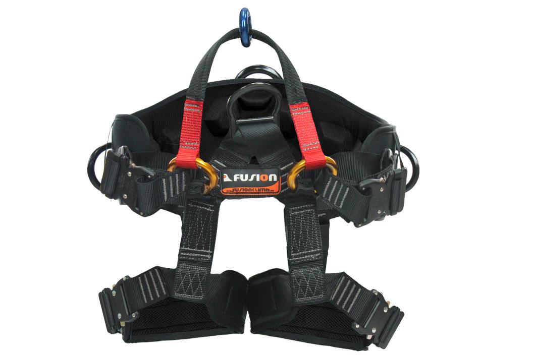 Fusion Tree Climber Half Body Harness,Padded Legs,Front D Ring,Made USA,4 Sizes