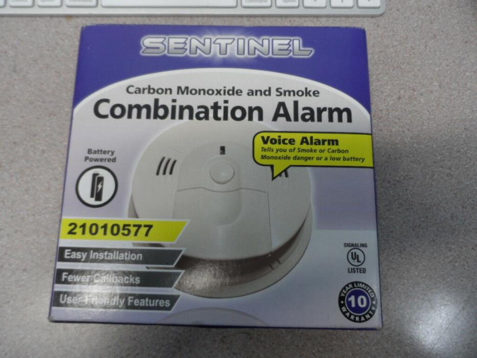 Sentinel 21010577 Battery Operated Smoke and Carbon Monoxide Combination New