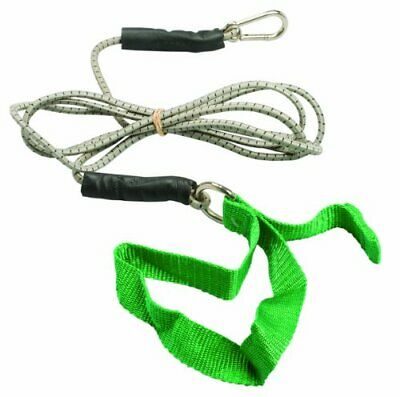 CanDo 10-5803 Exercise Bungee Cord with Attachments, 7', Green-Medium
