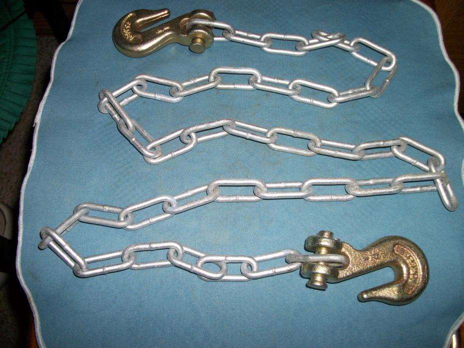 Four Foot Tow Chain With 2 New 1/4 Hooks!!