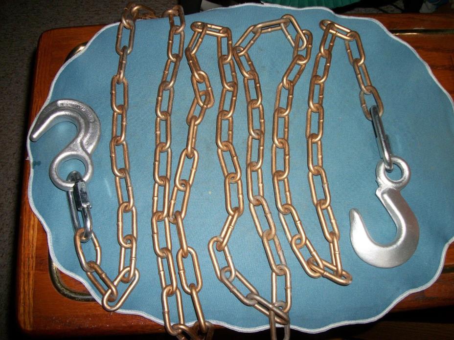9 Foot Painted Gold Tow Chain With 2 Hooks!!
