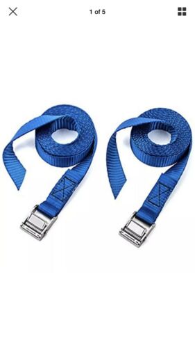 Two Pack Securing Straps Of Premium Lashing By Vault - 8 Ft Long Rated 250 Lbs