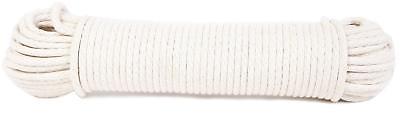Koch 5600825 Braided Cotton/Poly Sash Cord, Trade Size 8 by 100 Feet, White