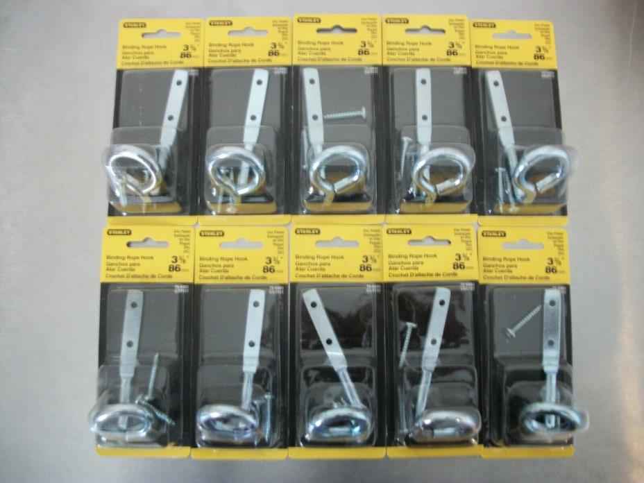 10 Pack Lot Stanley Hardware S766-400 CD4122 Rope Binding Hook Ring Hooks Rings