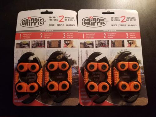 2 Packs New Grippie tie down utility tool for ropes and bungees ~FREE SHIPPING ~