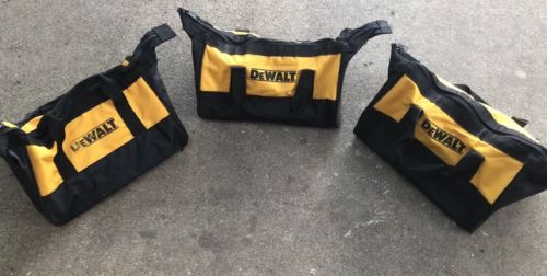 3 DeWALT Tool, Drill, Zippered, Carry Bag excellent,11x8x7
