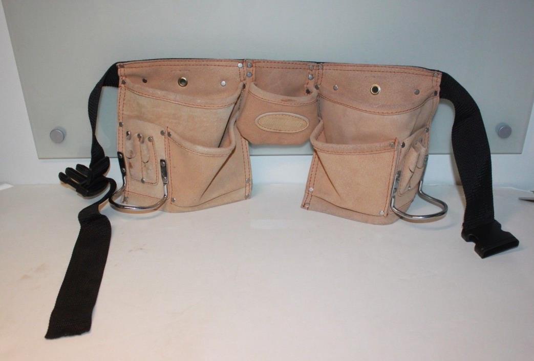 Bucket Boss Premium Contractor's Leather Tool Belt Apron