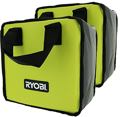 Ryobi Lime Green Genuine OEM Tool Tote Bag 2 Pack Tools Not Included