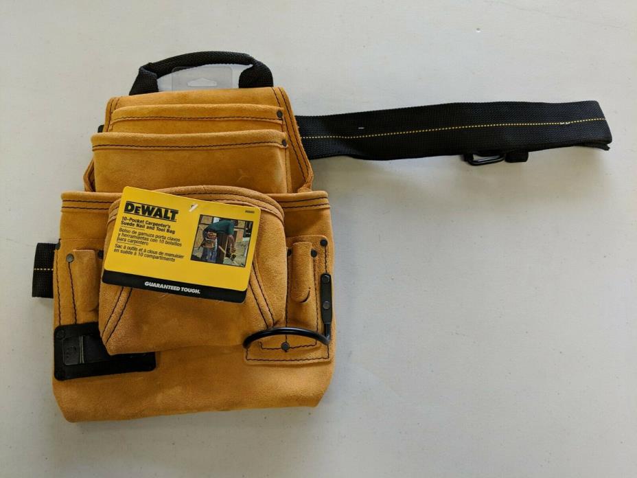 Dewalt DG5333 10-Pocket Carpenter's Suede Nail & Tool Bag