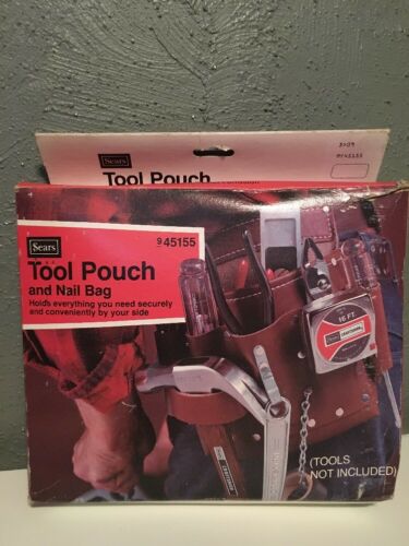 Vintage SEARS Tool Pouch & Nail Bag 945155 New Old Stock In Box