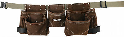 General Construction Leather Tool Apron Waist Belt Plumber Electrician Tool Bag