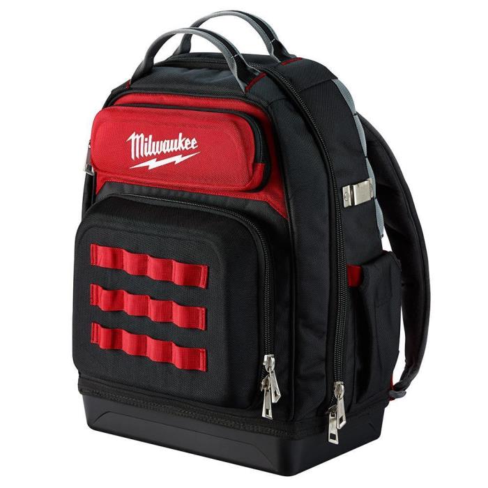 Milwaukee Ultimate 48 Pocket Heavy-Duty Jobsite Backpack Tool Bag Free Shipping