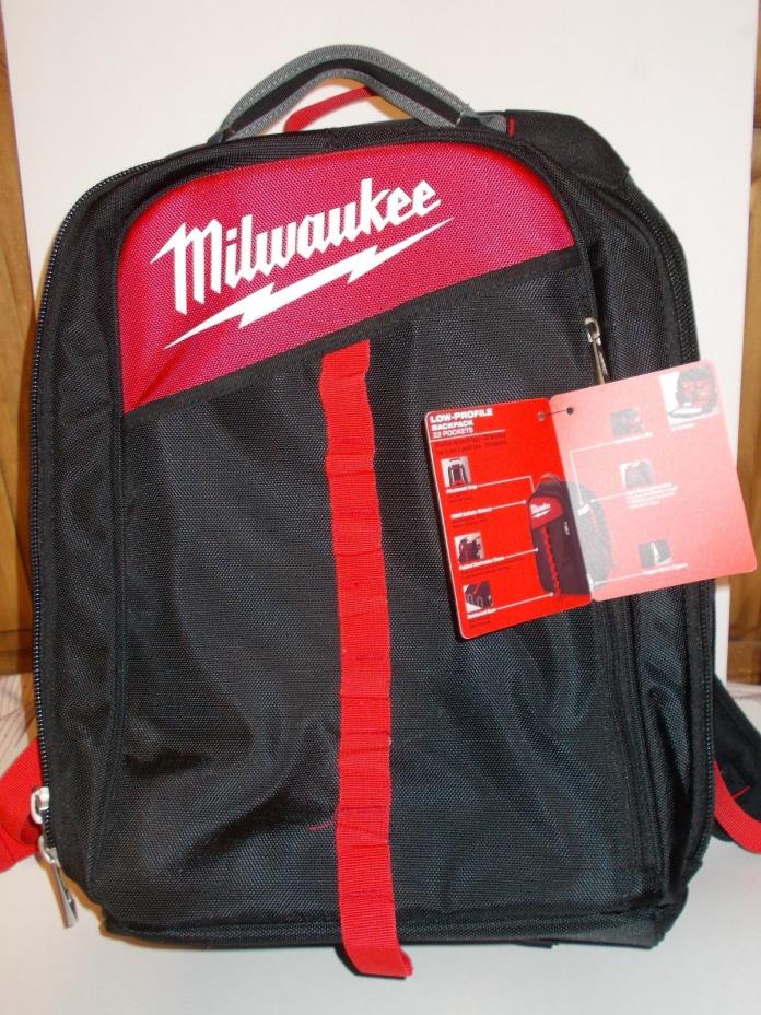Milwaukee 48-22-8202 Low-Profile Backpack 22 Pockets Brand New with Tags