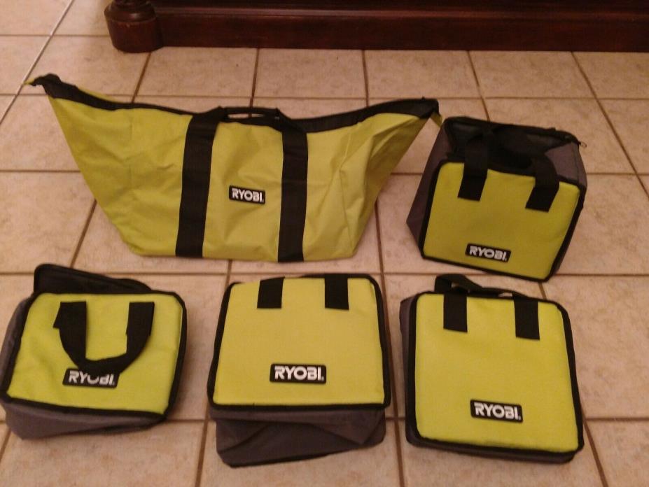 Lot of 5 - Ryobi Tool Bags