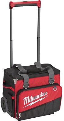 Milwaukee Rolling Tool Bag 18 in. W 200 lb. Weight Capacity Polyester 66-Pocket