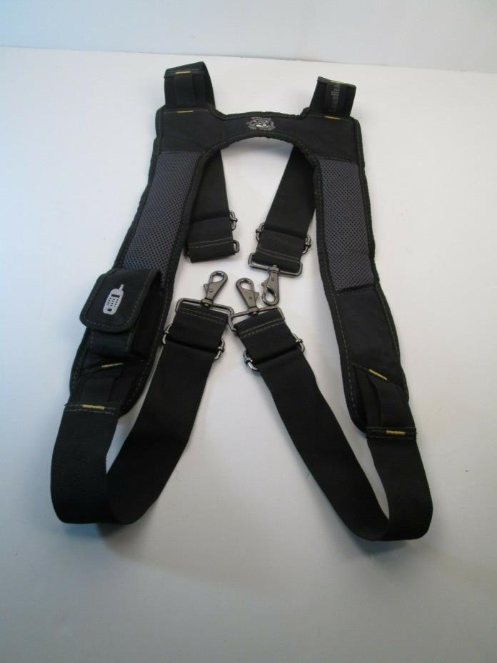 DEAD ON Tools  Tool Belt Harness Suspenders Black Adjustable