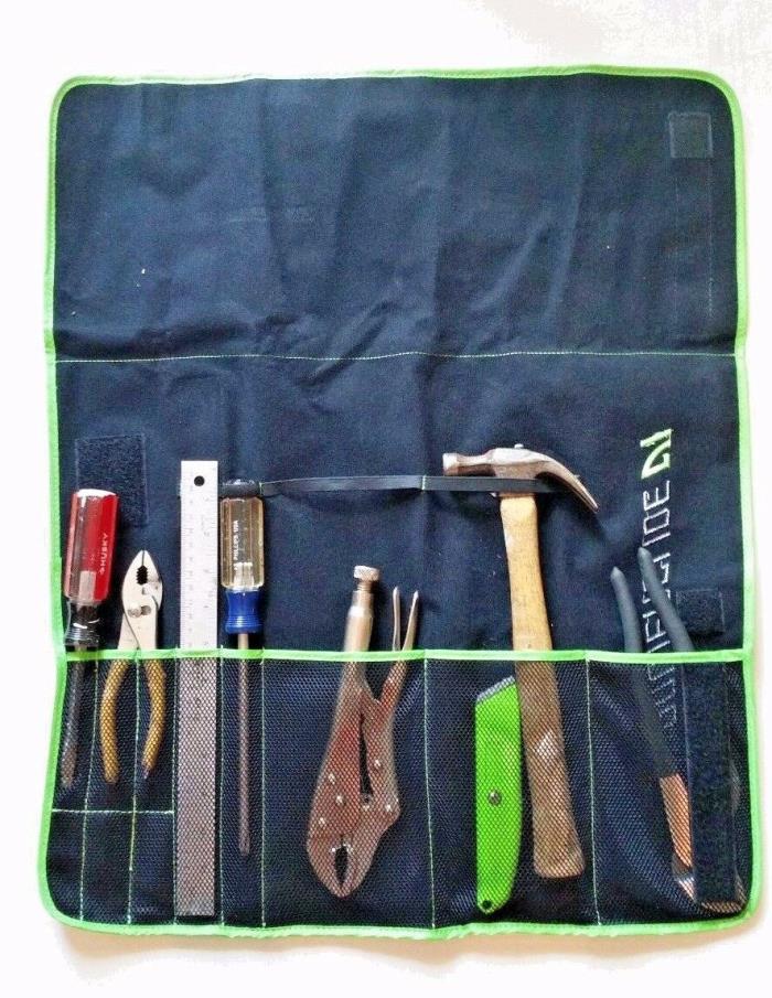Nylon fold up tool or accessory bag with dividers