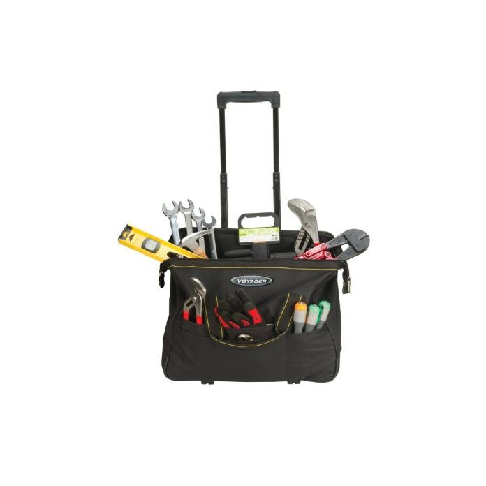 20 in. Rolling Tool Bag or totTransport Tools Rugged Organize Equipment Luggage